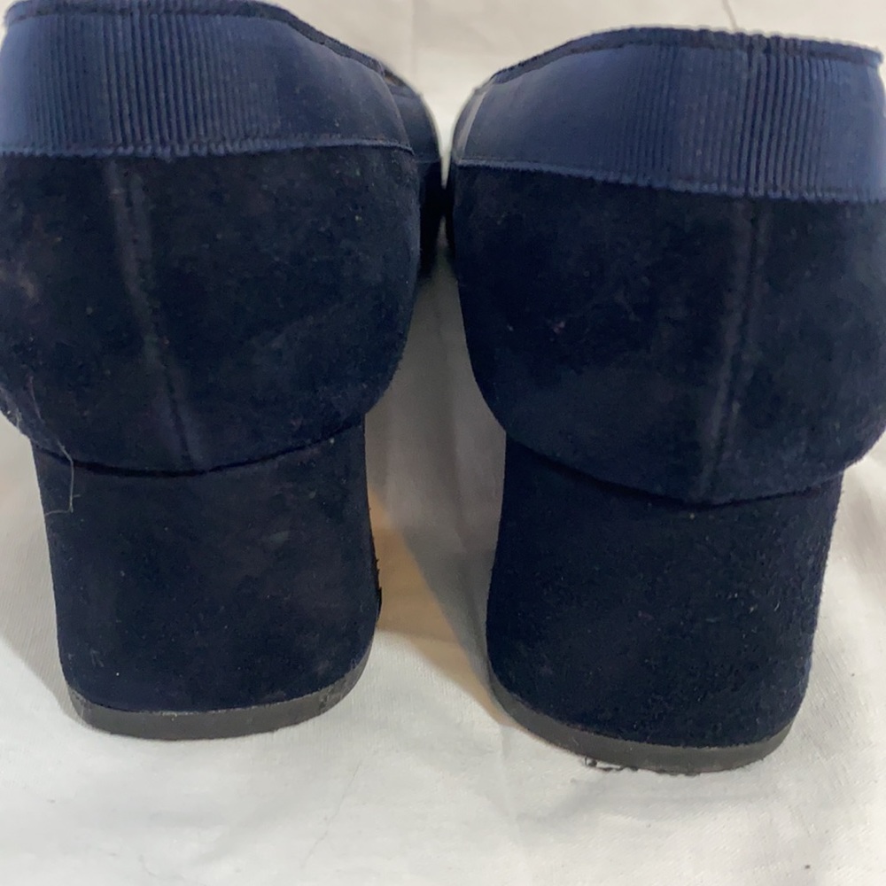 Vintage christian louboutin navy suede heels - Picture 5 of 10